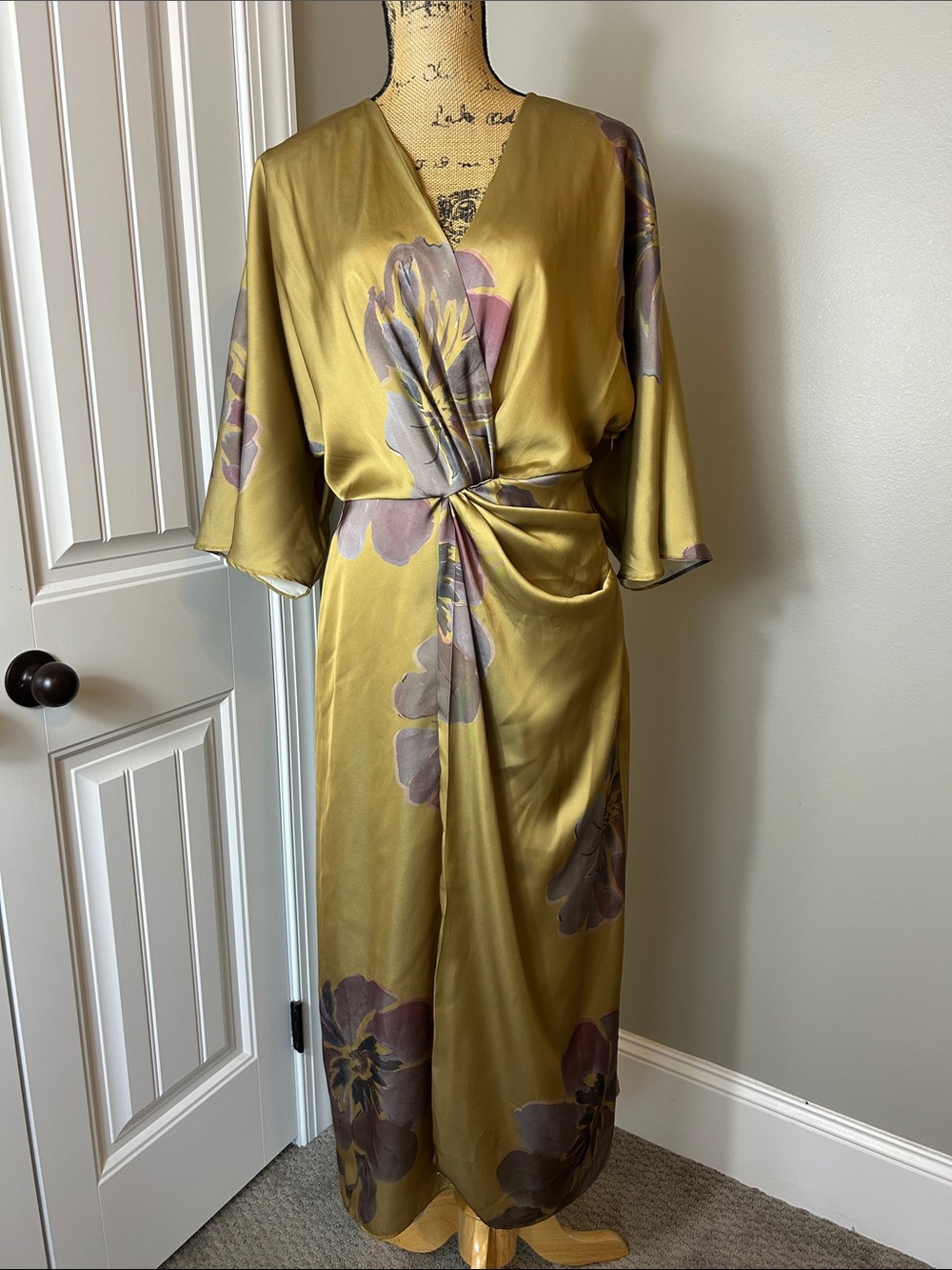 Zara Printed Satin Midi Dress – NWT - Picture 12 of 12